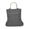 BORSA BRENDA PIED DE POULE LA MILANESA BRE-N NERO