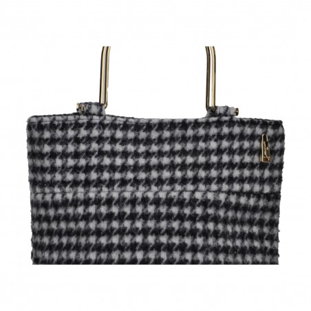 BORSA BRENDA PIED DE POULE LA MILANESA BRE-N NERO