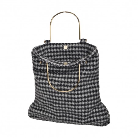 BORSA BRENDA PIED DE POULE LA MILANESA BRE-N NERO