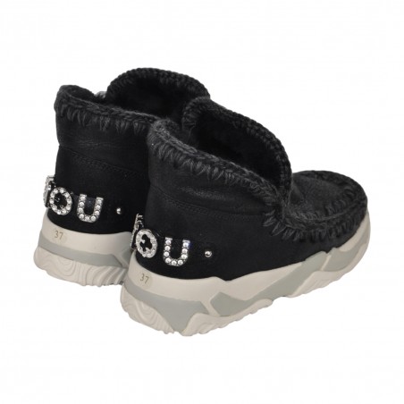 ESKI TRAINER LOGO RHINESTONE MOU MU.FW201013B CBKG