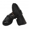 MOCASSINO CON MORSETTO LA PARIGINA V7000-131-G NERO