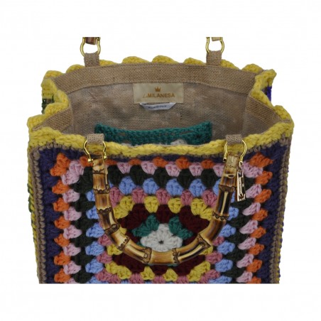 BORSA CROCHET MEDIA DUE MANICI LA MILANESA XW2 BB