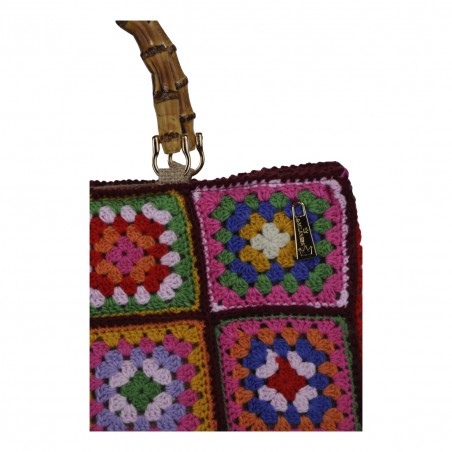 BORSA CROCHET GRANDE DUE MANICI LA MILANESA XWC1 B