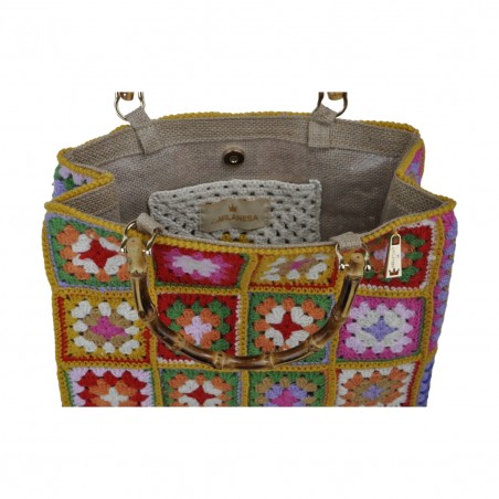 BORSA CROCHET MEDIA DUE MANICI LA MILANESA XWC2 O