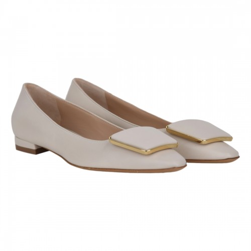 DECOLLETE CON ACCESSORIO ROBERTO FESTA FORTUNA CREAM