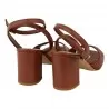 SANDALO NAPPA GIAMPAOLO VIOZZI MAL7066 CUOIO