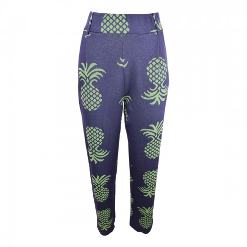 PANTALONE STAMPA LUCE PANAMA BLU