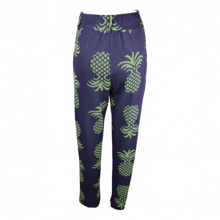 PANTALONE STAMPA LUCE PANAMA BLU