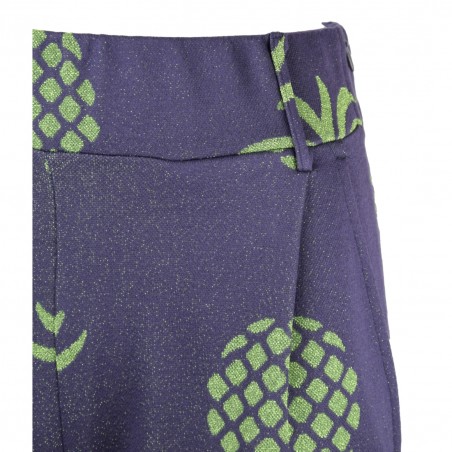 PANTALONE STAMPA LUCE PANAMA BLU