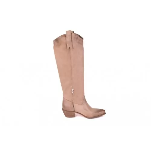 STIVALE TEXANO SUEDE WASH REP-KO T201 TORTORA