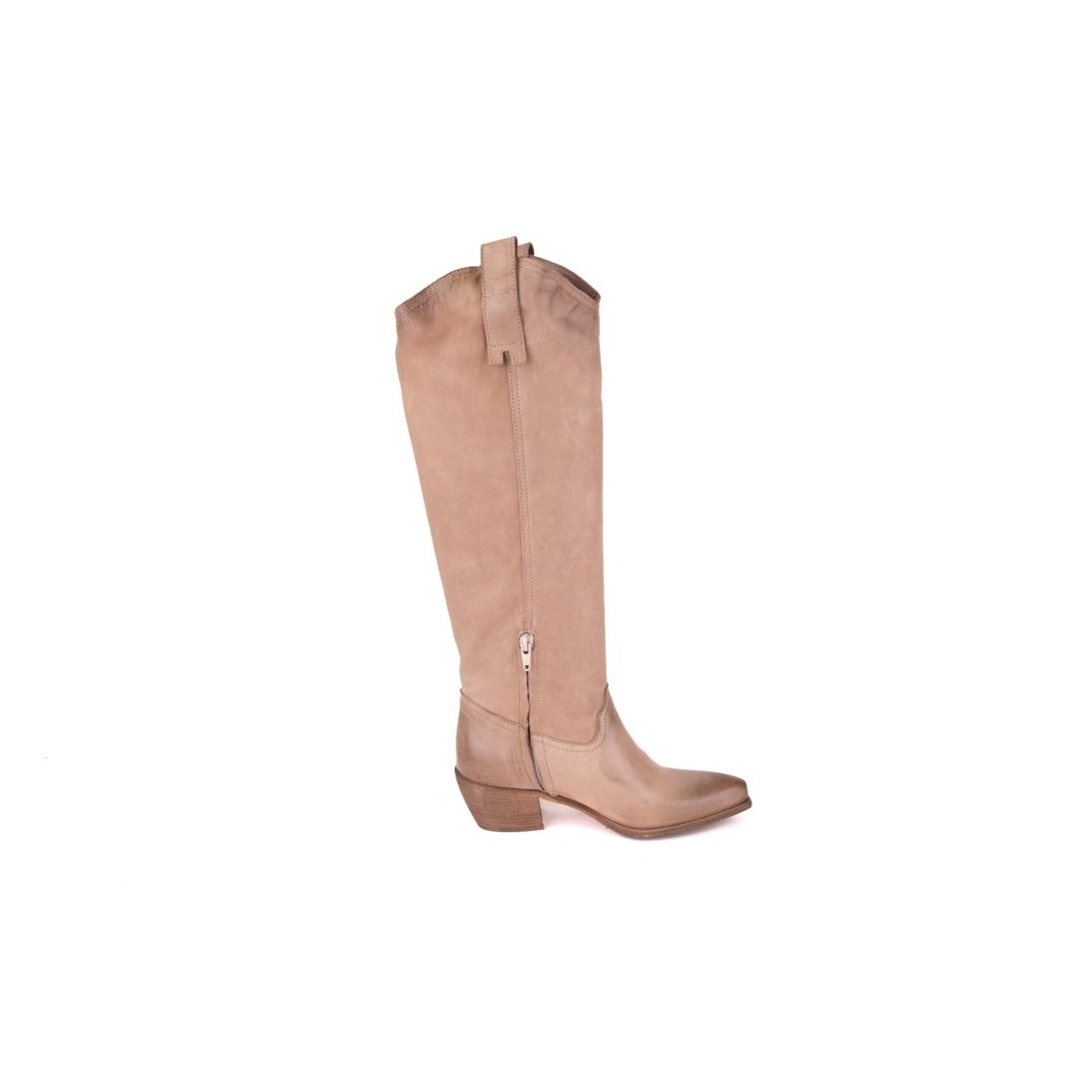 STIVALE TEXANO SUEDE WASH REP-KO T201 TORTORA