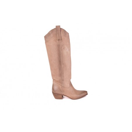 STIVALE TEXANO SUEDE WASH REP-KO T201 TORTORA