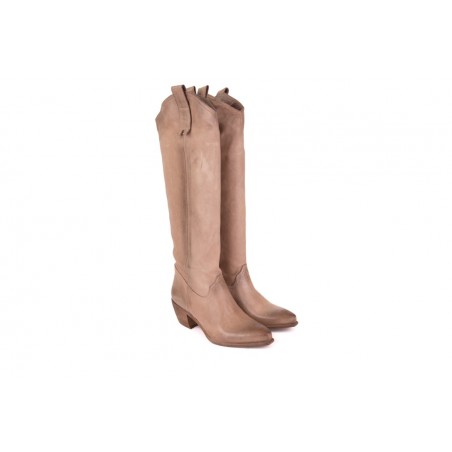 STIVALE TEXANO SUEDE WASH REP-KO T201 TORTORA