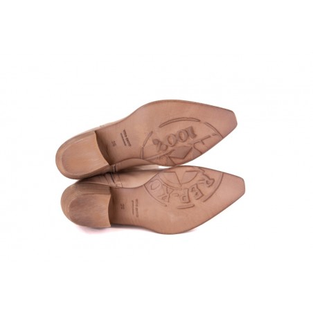 STIVALE TEXANO SUEDE WASH REP-KO T201 TORTORA