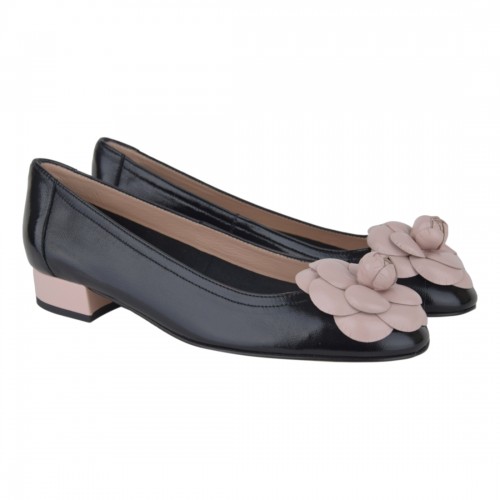 BALLERINA CON FIORE LA PARIGINA L1020-SF-7 NERO