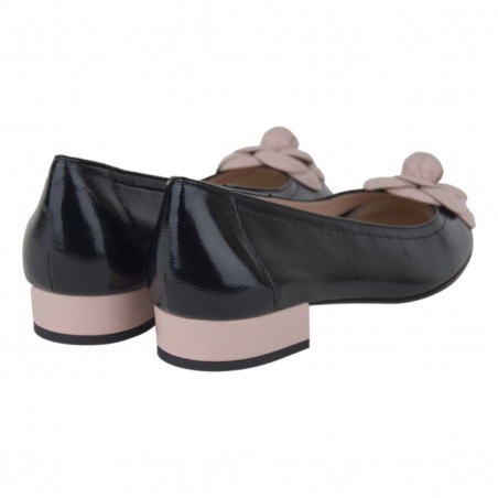 BALLERINA CON FIORE LA PARIGINA L1020-SF-7 NERO