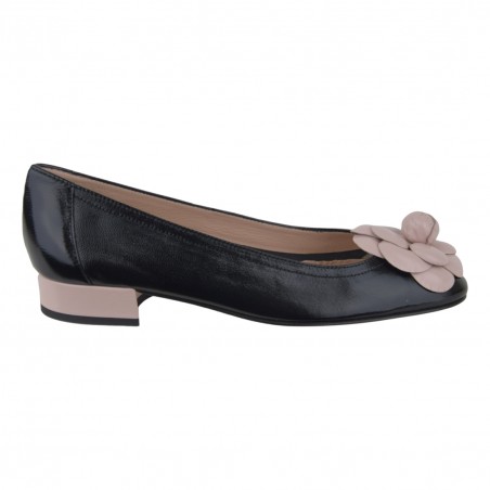 BALLERINA CON FIORE LA PARIGINA L1020-SF-7 NERO