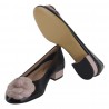 BALLERINA CON FIORE LA PARIGINA L1020-SF-7 NERO