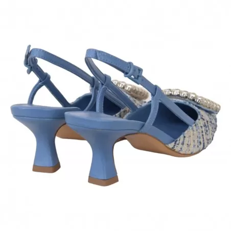 CHANEL TWEED ACCESSORIO FESTA STEFI BLU