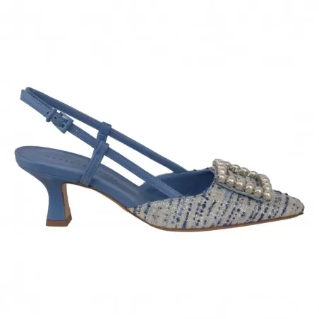 CHANEL TWEED ACCESSORIO FESTA STEFI BLU