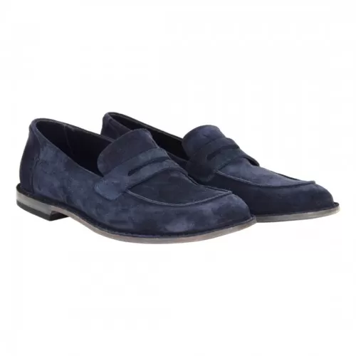 MOCASSINO CAMOSCIO PANTANETTI 16301A BLU