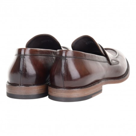 MOCASSINO PELLE PANTANETTI 16355E TABACCO