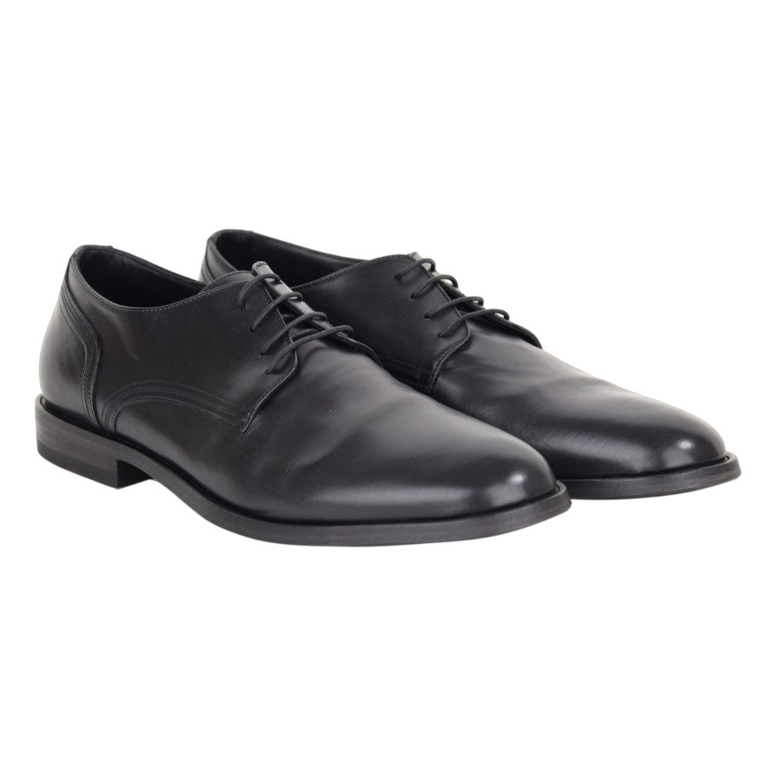 DERBY IN PELLE PANTANETTI 16371F NERO