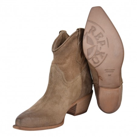 STIVALETTO TEXANO REP-KO RP404 TORTORA