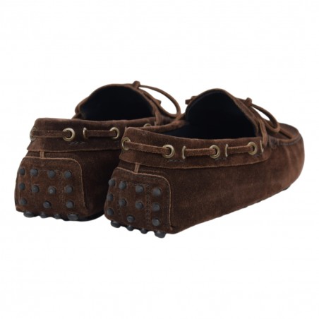 MOCASSINO CAMOSCIO ALLACCIATO SEBOYS 2696P T.MORO