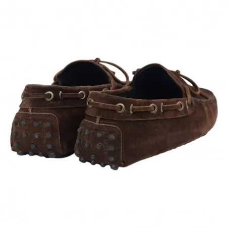 MOCASSINO CAMOSCIO ALLACCIATO SEBOYS 2696P T.MORO
