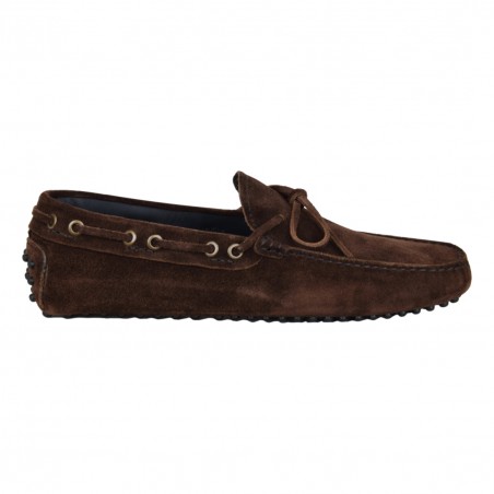 MOCASSINO CAMOSCIO ALLACCIATO SEBOYS 2696P T.MORO