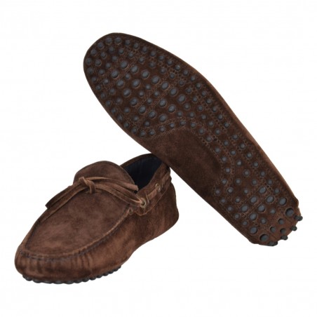 MOCASSINO CAMOSCIO ALLACCIATO SEBOYS 2696P T.MORO