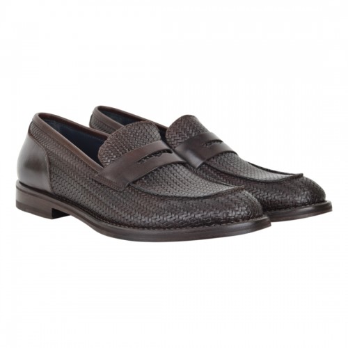 MOCASSINO CALF STAMPA SEBOYS 3784 T.MORO