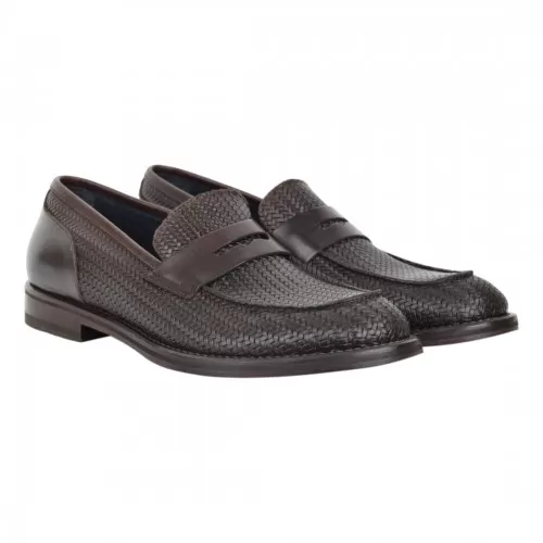 MOCASSINO CALF STAMPA SEBOYS 3784 T.MORO