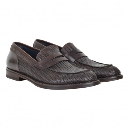MOCASSINO CALF STAMPA SEBOYS 3784 T.MORO