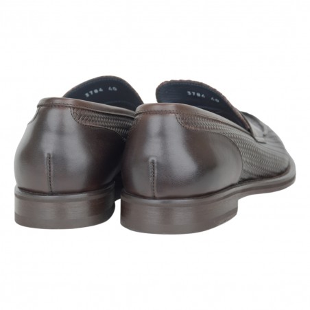 MOCASSINO CALF STAMPA SEBOYS 3784 T.MORO