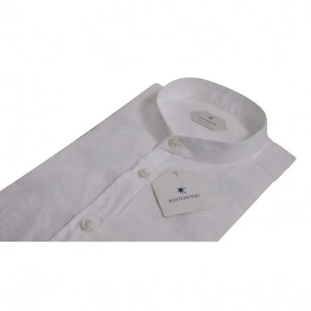 CAMICIA IN LINO BASTONCINO B050.COREANO 01