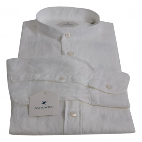 CAMICIA IN LINO BASTONCINO B050.COREANO 01