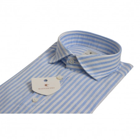 CAMICIA IN LINO RIGA BASTONCINO B1112.164 01