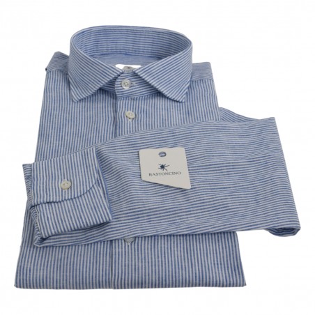 CAMICIA LINO/COTONE RIGA BASTONCINO B1117.164 10