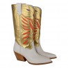 TEXANO ALTO RICAMATO ELENA IACHI E3492 GOLD