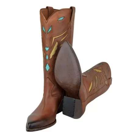 TEXANO ALTO RICAMATO ELENA IACHI E3492 SUGHERO