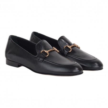 MOCASSINO CHERIE MORSETTO POEVE JJA40N NERO