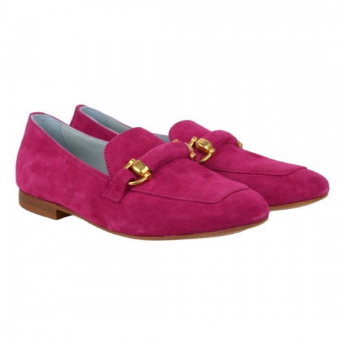 MOCASSINO AMALFI CAMOSCIO POESIE VENEZIANE SE01 FUXIA