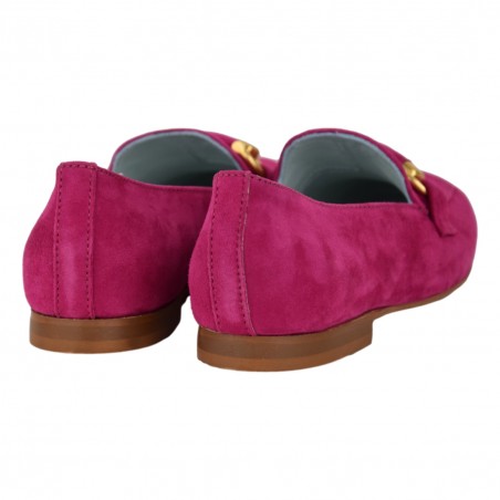 MOCASSINO AMALFI CAMOSCIO POESIE VENEZIANE SE01 FUXIA