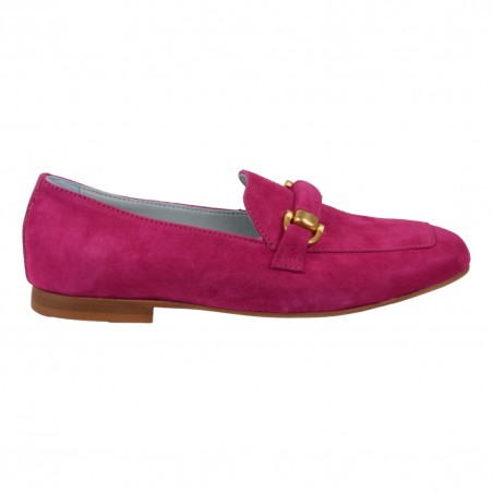 MOCASSINO AMALFI CAMOSCIO POESIE VENEZIANE SE01 FUXIA