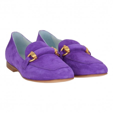 MOCASSINO AMALFI CAMOSCIO POESIE VENEZIANE SE01 PURPLE1776