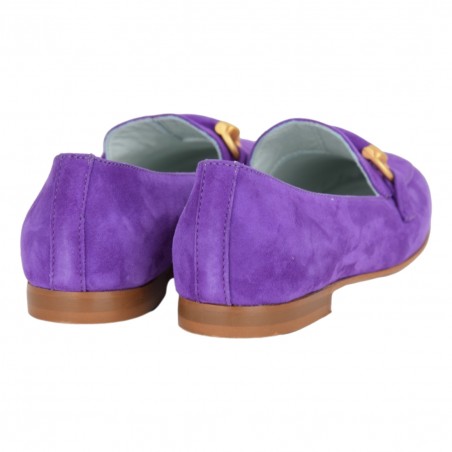 MOCASSINO AMALFI CAMOSCIO POESIE VENEZIANE SE01 PURPLE1776