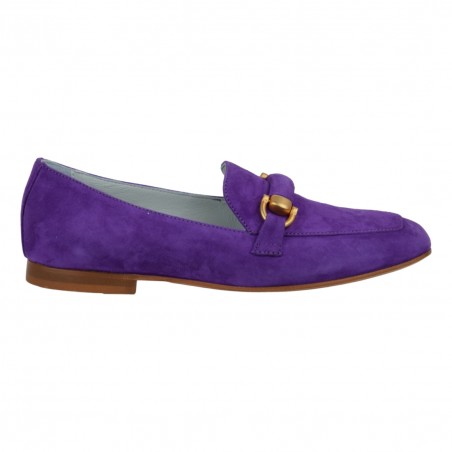 MOCASSINO AMALFI CAMOSCIO POESIE VENEZIANE SE01 PURPLE1776