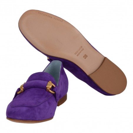 MOCASSINO AMALFI CAMOSCIO POESIE VENEZIANE SE01 PURPLE1776